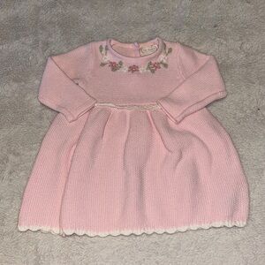 The prairie by Rachel ashwell 3-6 month pink knit long sleeve dress